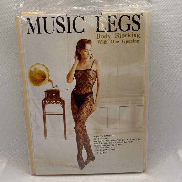 Music Legs Body Stocking with One Opening Black 90-145 lbs & 4 ft 10” - … - Picture 4 of 7